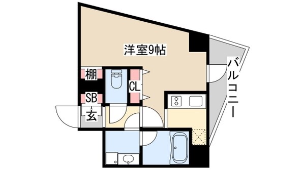 パシフィックレジデンス神戸八幡通の物件間取画像